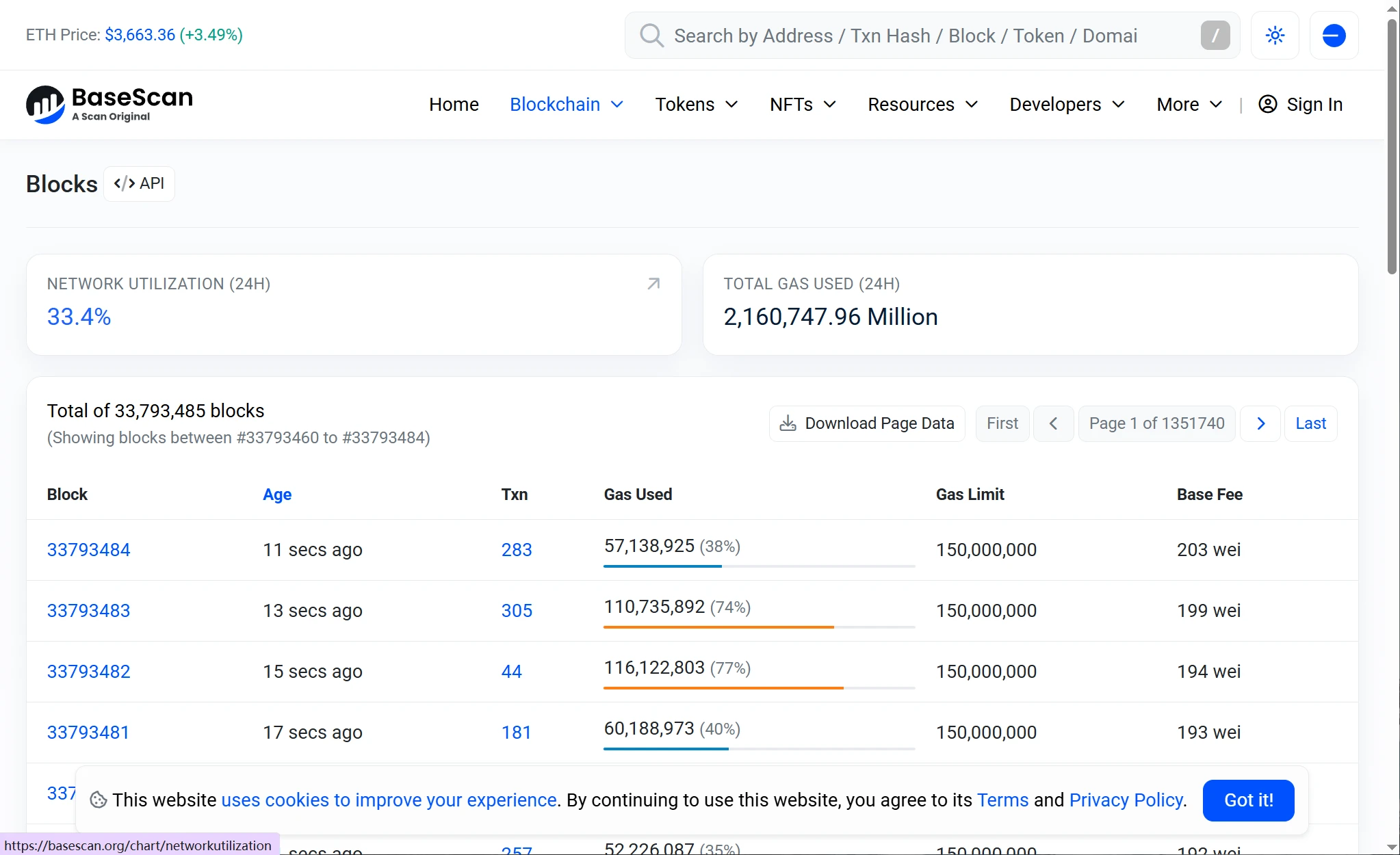 Base网络8月5日恢复出块,Basescan数据证实 Base网络8月5日恢复出块,Basescan数据证实