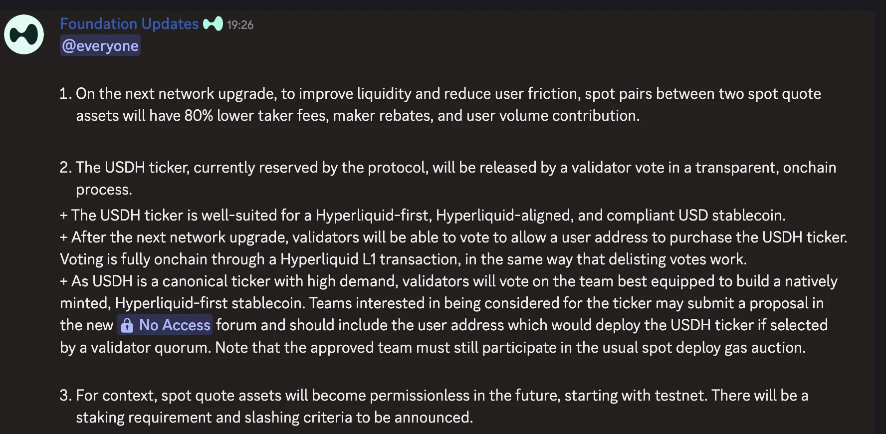 Hyperliquid协议启动USDH代币发行计划